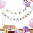 thumbnail image 3 of Banderines de papel con letras de FELIZ ANIVERSARIO, guirnaldas, suministros para fiestas, decoración de cumpleaños y bodas., 3 of 7