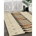 thumbnail image 3 of Ahgly Company Machine Washable Indoor Rectangle Transitional Vanilla Gold Area Rugs, 2' x 4', 3 of 7