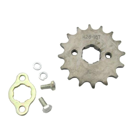 Front Sprocket 428-16T 20mm Shaft With Gasket & Bolts For Bike ATV Quad