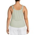 thumbnail image 4 of No Boundaries Juniors' Plus Size Button Front Tank Top, 4 of 5