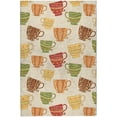 thumbnail image 2 of Addison Rugs Dream Shag Premium Machine Washable Transitional Tea Cups Multi Rectangle Rug, 8' x 10', 2 of 8