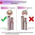 thumbnail image 2 of Cabezales de repuesto para removedor de vello facial para generación 1, herramienta de depilación facial impecable para mujeres, oro rosa chapado en oro de 18 quilates, 4 unidades, primera generación, 2 of 5