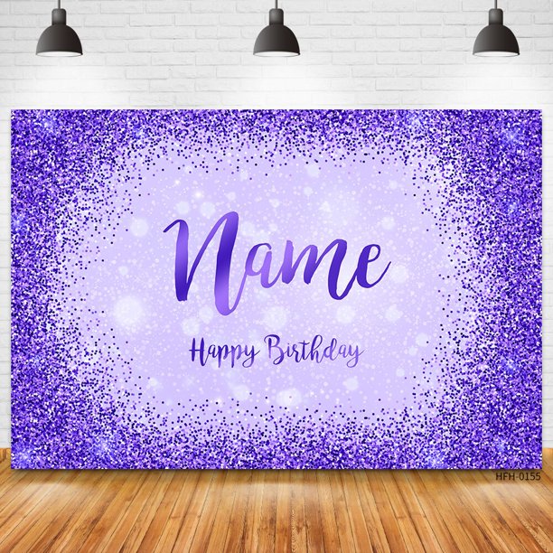 Nombre personalizado foto oro plata brillo fiesta de cumpleaños Banner fondos Baby Shower DIY cumpleaños fotografía telones de fondo sesión fotográfica Tan Jianjun unisex