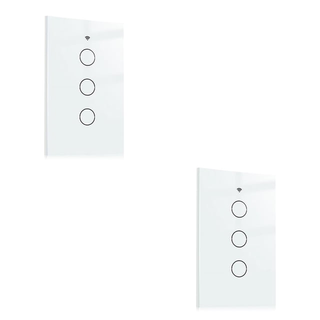 Moyic Interruptor de luz inteligente Tuya, temporizador de cuenta regresiva, interruptor de lámpara de Control remoto para teléfono móvil, Type2 NO2