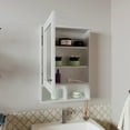 thumbnail image 2 of Depot E-Shop Anamoose Medicine Cabinet with 5 Shelves, 1 Door, and 1 Mirror, White, 2 of 7