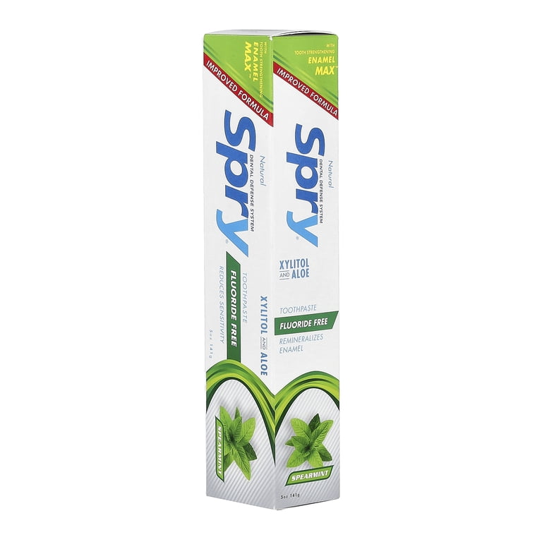 Spry, Toothpaste, Fluoride-Free, Xylitol Teeth Whitening 5oz