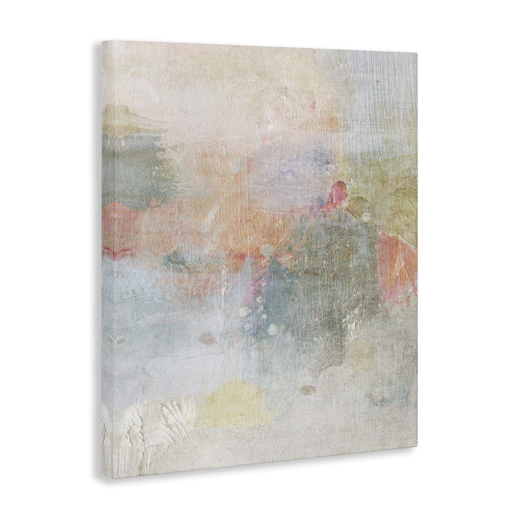 Stupell Industries Subtle Transitioning Abstract Abstract Painting Gallery Wrapped Canvas Art Print Wall Art, 16 x 20
