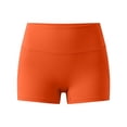 thumbnail image 4 of Only Moment Linerless Relaxed Casual Shorts for Women Blended Fabric High Waisted Work Travel Pants with Pockets Stretchy Business Casual Slacks Yoga Shorts with Pockets for Wowomen Orange,S, 4 of 9