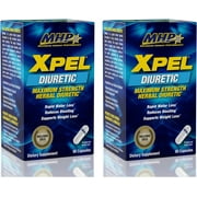 MHP Xpel Maximum Strength Diuretic Capsules, 80 Count (Pack of 2) (Packaging May Vary)