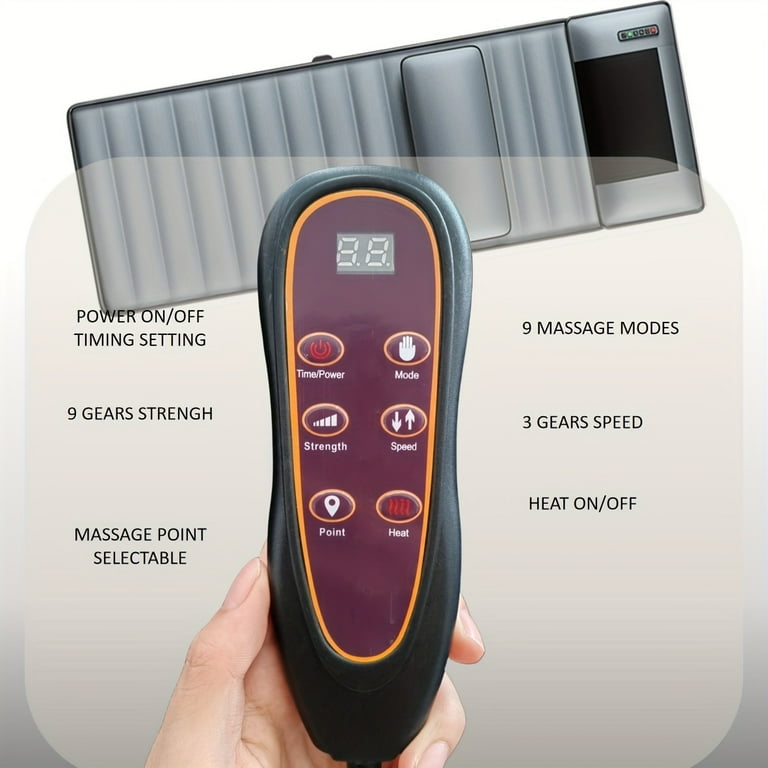 10-Zone Shiatsu Full Body Massage Mattress - Massager with