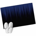 thumbnail image 2 of Rectangle Area Rugs 2 x 3 Ft, Navy Blue Black Ombre Non-Slip Residential Carpet, Modern Abstract Striped Gradient Indoor Crawling Mats Runner Rugs for Living Room/Dining Room/Bedroom, 2 of 9