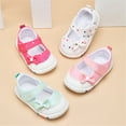 thumbnail image 5 of Generic Children Toddler Boys Girls Sneakers Cute Polka Dot Print Bow Breathable Net Design Walking Flat Bottom Breathable Sandals （6-9 Months Red）, 5 of 6