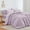Lavender, variant on Love's cabin Seersucker Full Size Comforter Sets 7-Piece - All Season Lightweight Bedding Set, Bed in a Bag with Comforter, Flat Sheet, Fitted Sheet, Pillowcases & Pillow Shams, Black