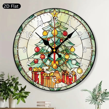 Family Personalized Custom Photo Round Wall Clock MDF Wood Gift For Mom Mother And Son Home Wall Decor