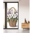 thumbnail image 2 of Window Privacy Film Spring Botanica Art Stained Glass Window Film Decorative Sun Block Window Cover Summer Flowers Watercolor Window Clings Static Adhesive Sticker for Bathroom 35.4"x78.7", 2 of 6