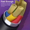 thumbnail image 2 of Câble de Chargement 2A Cordon de Charge Rapide en Silicone USB-A vers Interface iOS Cordon de Chargeur de Synchronisation de Données Compatible avec Appareils iOS 1 M/3 Pi, 2 of 6