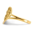 thumbnail image 4 of 14K Yellow Gold Ring Band Themed Sweet 16 Heart, Size 7, 4 of 5