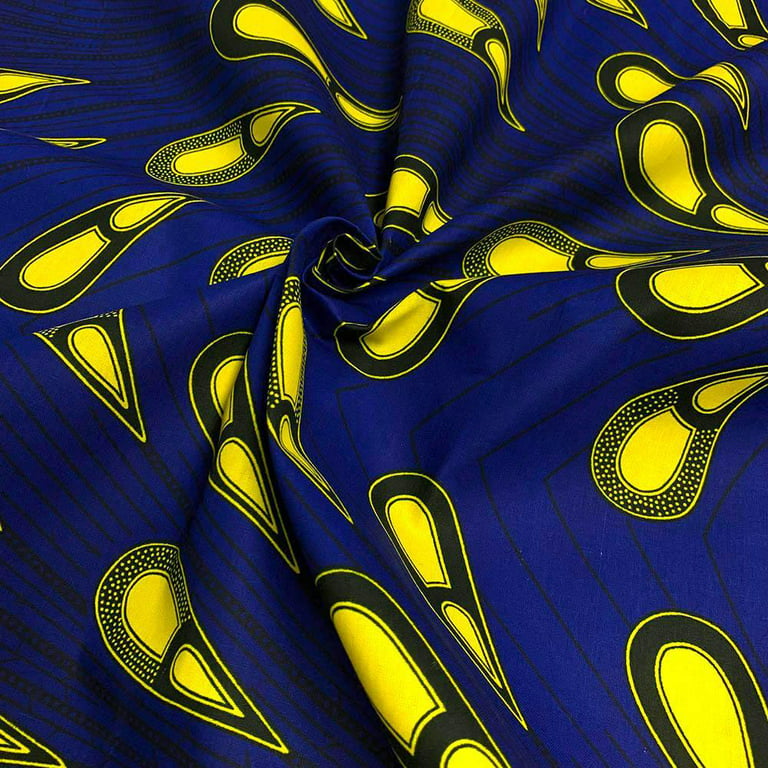 African Print Fabric Cotton Ankara 44 Inches Sold By The, 60% OFF