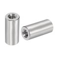 thumbnail image 1 of Unique Bargains 5Pack Round Connector Nuts, M6x25x12mm Coupling Nut Sleeve Rod Bar Stud Nut, 1 of 4