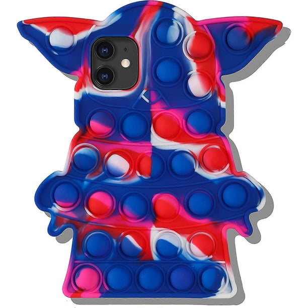 for iPhone 11 Case Cover Cases Silicone Cartoon Fun Funny Kawaii Cute Fashion Pretty Aesthetic Design Fidget Protective Unique for Girls Boys Friends