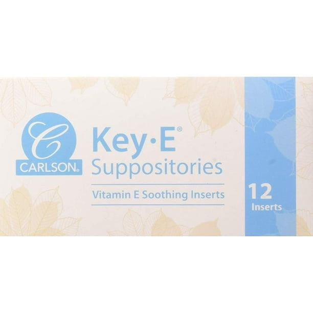 Carlson KeyE Suppositories X 12 one box