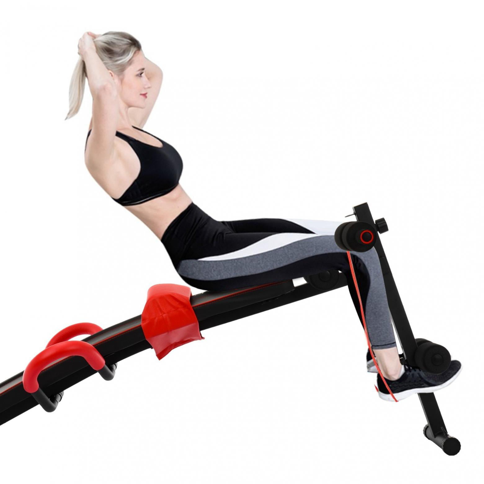 Details about   Folding Adjustable Ab Sit Up Bench Decline Home Gym Crunch Fitness Board US 