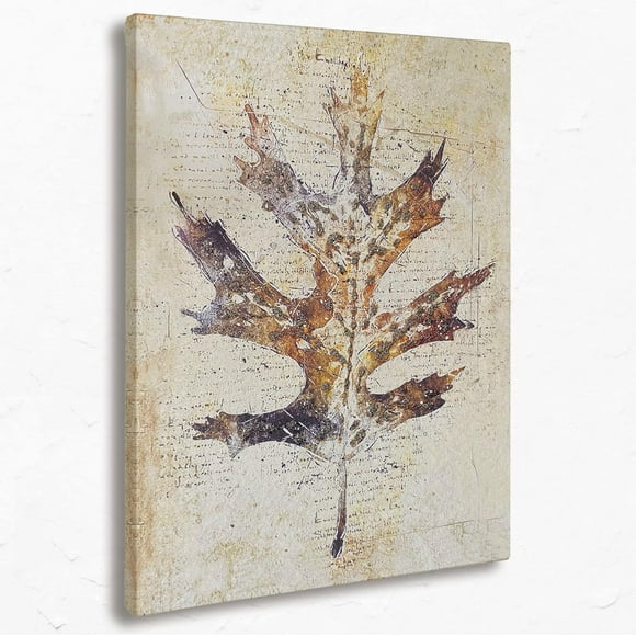 AIR-Retro Fall Maple Leaf Canvas Wall Art Prints, Rustic Autumn Maple Leaf Watercolor Drawing Paintings Prints,11x14 inches Artwork for Fall Themed Decor Bedroom