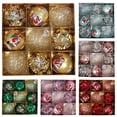 thumbnail image 5 of opvise 18Pcs Christmas Ball Ornaments Decorative Christmas Wreath Accessories 9pcs 8cm Christmas Ball Glitter Mesh Santa Claus Shatterproof Reusable Holiday, 5 of 5