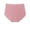 Pink, variant on Seamless High Waisted Underwear for Women Cheeky Underwear Wave Edge No Show Bikini Panties Ribbed Panties
