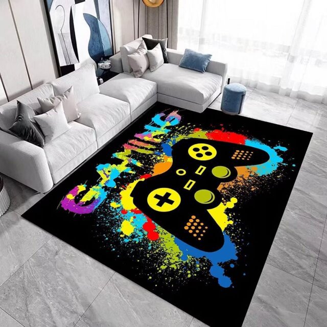Kids Teen Room Bedroom Game Rugs, Colorful Game Floor Mats, Living Room Game Boys Area Rugs