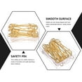 thumbnail image 3 of Zoyueyie 10pcs Simple Retro Safety Pin Clips DIY Crafting Pin Stainless Steel Brooch Pin for Sewing, 3 of 6
