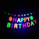 thumbnail image 5 of Pancarta de neón con feliz cumpleaños, papel brillante de arcoíris, bandera con forma de estrella, colgante luminoso para fiesta de cumpleaños, decoración para baby shower, 5 of 5