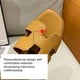 thumbnail image 4 of Zapatillas Mujer Sandalias Planas Moda Slip On Suave para Verano Playa (36) Caqui, 4 of 8