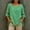 Green, variant on EchfiProm Womens Tops Blue Long Sleeve Blouse Cotton Linen Loose Winter Shirts for Womens Crew Neck