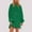 Army Green, variant on Zedker Dresses for Women Oversized Long Sleeve Patchwork Sweatshirt Dress Crewneck Tunic Sweatshirts Fall Loose Pullover Top Plus Size Green L