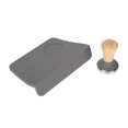 thumbnail image 4 of Tamper Mat, Flat Base Ergonomical Corner Tampering Mat Soft 90 Degree Corner Silicone Easy To Clean  For Coffee Making Gray Dia 51mm, 4 of 8
