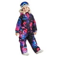 thumbnail image 2 of Bluemagic Little Kid's One Piece Overall Snowsuits Ski Suits Jackets Coats Jumpsuits,Star,110cm, 2 of 4