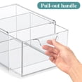 thumbnail image 3 of Organizador de maquillaje SpaceHacks, apilable, paquete de 3 unidades, acrílico transparente, 3 of 7