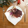 thumbnail image 5 of JSTEL Cute Cattle Cloth Napkins Set of 1, 20x20 Inch Washable and Reusable Napkin for Decoupage Dinner Party Everyday Use, 5 of 6
