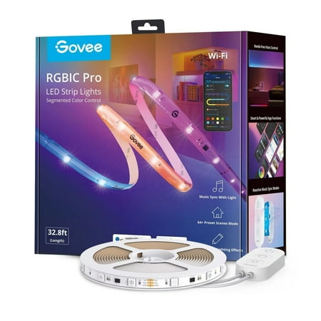 Govee 32.8  Wi-Fi RGBIC LED Strip Light