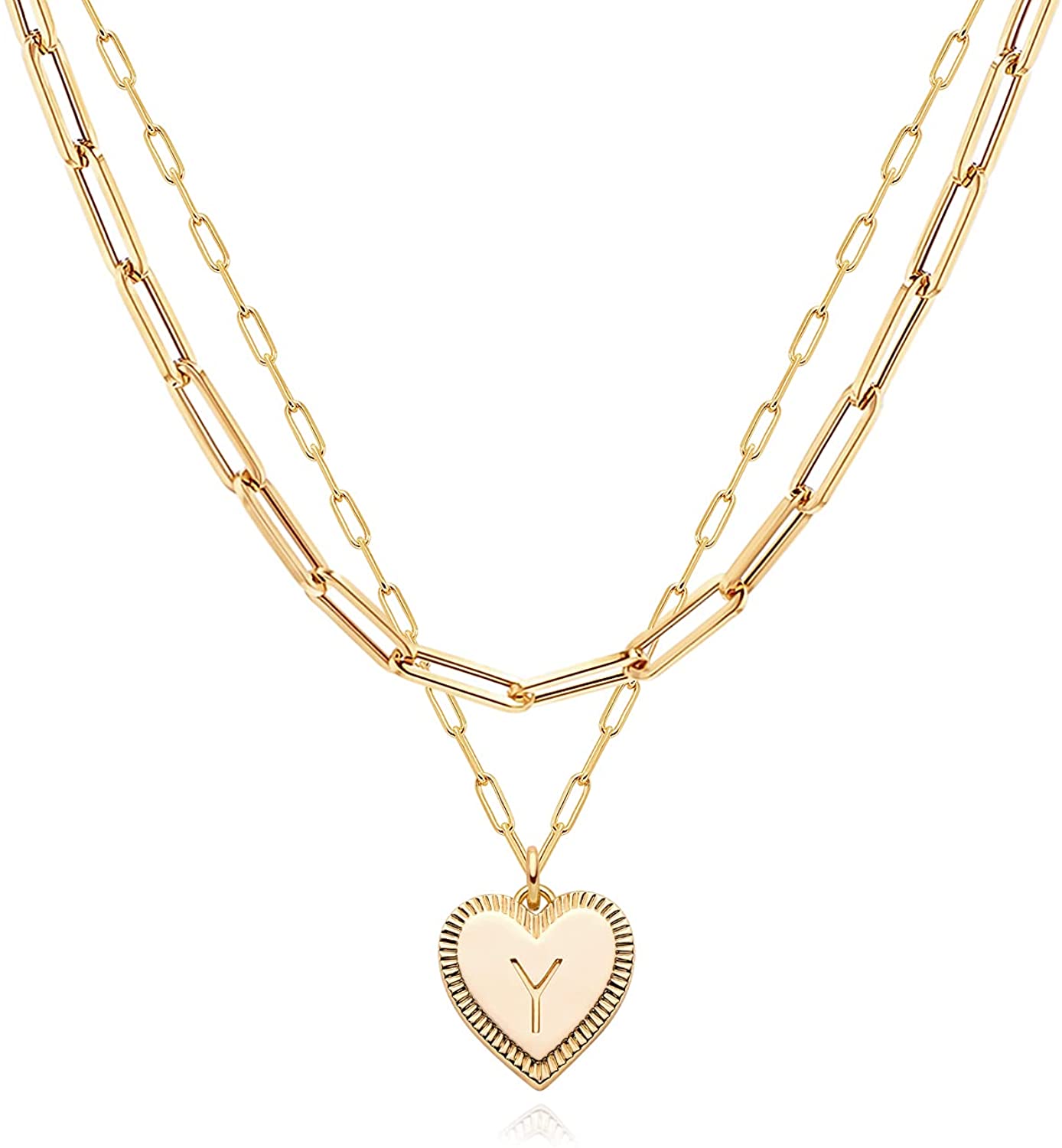 Layered Gold Chain Necklaces for Women 