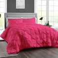 thumbnail image 2 of SGI Bedding 100% Egyptian Cotton 3PC Pinch Duvet Cover Twin Hot Pink, 2 of 7