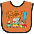 thumbnail image 3 of Inktastic It's My Birthday Circus Train 1st Birthday Boys or Girls Baby Bib, 3 of 4