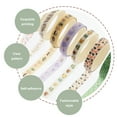 thumbnail image 3 of 10 Rouleaux de Ruban Washi Décoratif Rubans de Scrapbooking Décoratifs Bricolage Rubans Washi, 3 of 8