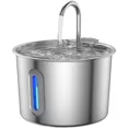 thumbnail image 2 of DFS Stainless Steel Automatic Pet Water Fountain, 2.2L/ 75oz Pet Dog Stainless Steel Water Dispenser Includes 2 Replacement Filters & Sponges for Cats & Dogs, 2 of 8