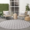 thumbnail image 4 of Nourison Aloha Indoor/Outdoor Grey 7’10” x Round Area Rug (8 Round), 4 of 10