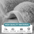 thumbnail image 3 of Eurhowing Thick Plush Sofa Cover 35"×63", Non-Slip Soft Couch Slipcover for 1,2,3 Seater & L-Shape Couches, Furry Furniture Protector for Living Room, Light Gray, 3 of 15