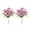 2Pc Pink, variant on OAVQHLG3B Artificial Flowers, Artificial Silk Pansy Flowers Outdoor Spring Flowers Pansies Wildflower Plants Faux Impatiens for Window Box Wedding Party Outside Garden Porch Decor,Purple 12.2 Inch