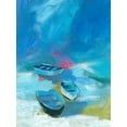 thumbnail image 2 of Parker, Jennifer Paxton 19x24 Gold Ornate Wood Framed with Double Matting Museum Art Print Titled - Cove Boats I, 2 of 4
