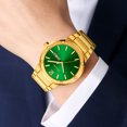 thumbnail image 3 of SKMEI Men's Watch, Round Quartz Analog Business Watch Stainless Steel Chain Bracelet, 3ATM Water Resistant Classic Wristwatch for Men Business and Daily Wear, 3 of 5